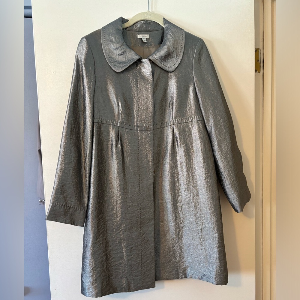 Metallic gray/silver Cocktail/Fancy Coat
